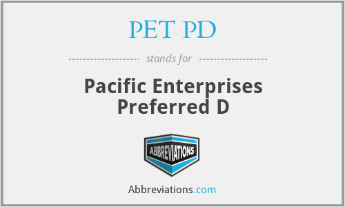 What does PET PD stand for?